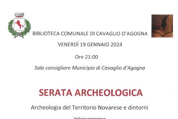 Serata archeologica - Venerd&#236; 19 Gennaio 2024