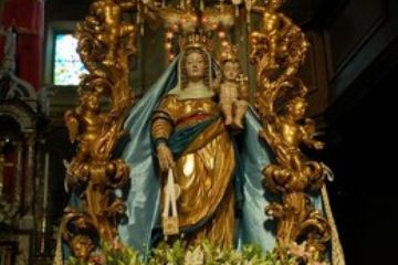 Chiesa di San Mamante - Altare dedicato alla Madonna del Carmine (Ft. G.Baselli)